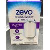Image 1 : Zevo Flying Insect Trap Starter Kit with 1 Device and 1 Cartridge