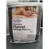 Image 1 : ForPro Premium Flannel Massage Sheet Set – White, 100 Percent Cotton
