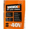 Image 4 : WORX 40V Leaf Blower Cordless, 3-in-1 Blower for Lawn Care with Vacuum and Mulcher, Easy Conversion 