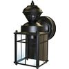 Heath Zenith HZ-4132-BK 150-Degree Bayside Mission Style Motion Sensing Decorative Security Lantern,