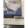 Image 2 : Utopia Bedding 4-Piece Brushed Microfiber Bed Sheet Set, White, Full Size