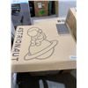 Image 2 : Helwey Astronaut Sitting on Planet LED Neon Sign Big Neon Light Sign Neon Wall Light