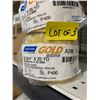 Image 2 : Lot of 3 Norton Gold Reserve 2-3/4 in x 25 yd Sanding Rolls, A296 P400