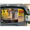 Image 2 : Rubbermaid Brute 32 Gallon Grey Trash Can **No Lid**