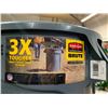 Image 2 : Rubbermaid Brute 32 Gallon Grey Trash Can **No Lid**
