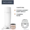 Image 1 : Diaper Genie Complete Odor Lock Disposal System White