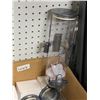Image 3 : Lot Of 6 Clear Wall Mounted Cereal Dispensers With Lids And Stoppers NO Wall Mounts