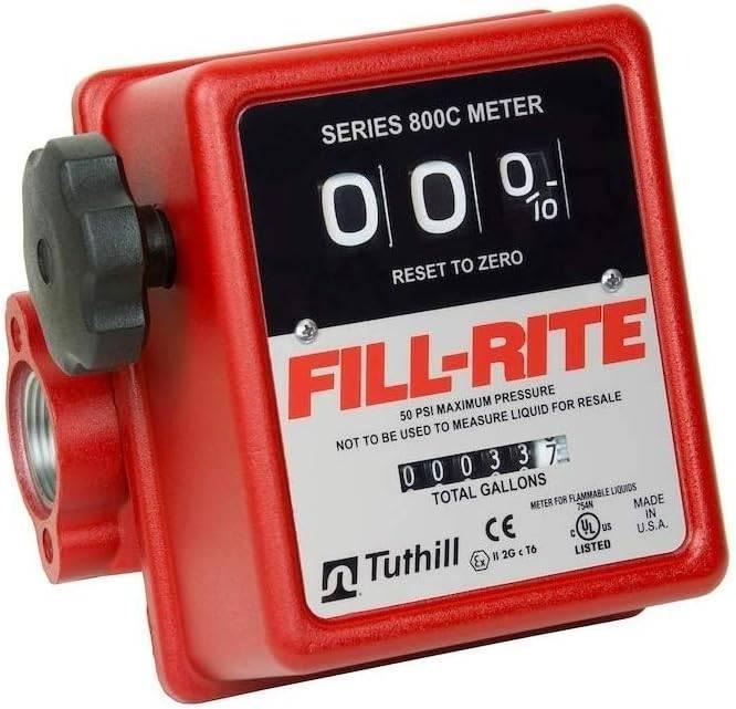 Fill-Rite Model 901C1.5 Heavy-Duty Mechanical Flow Meter