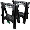 Image 1 : Metabo HPT Sawhorses 2 Pack Folding Heavy Duty, Weather-Resistant Lightweight Portable, 1200Lb Capac