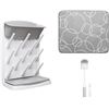 Image 1 : Ubbi Vertical Bottle Drying Rack, Bottle Brush & Microfiber Drying Mat Bundle