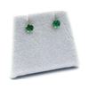 Image 3 : 14KT Yellow Gold Natural Emerald Earrings, Retail $300.00. Emerald is the birthstone for May.