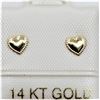 Image 1 : 14KT Yellow Gold Heart Shape Earring, W/A $280.00.