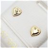 Image 2 : 14KT Yellow Gold Heart Shape Earring, W/A $280.00.