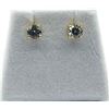 Image 1 : Gold Plated Sterling Silver CZ Earring, Retail $350.00.