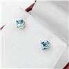 Image 2 : 14KT Yellow Gold Natural Blue Topaz (0.73ct) Earring, Retail $400.00.