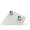 Image 4 : Sterling Silver Natural Blue Topaz (4.7ct) Earrings, W/A $465.00. Blue Topaz is the birthstone for D