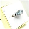 Image 3 : Sterling Silver Natural Blue Topaz (2.5ct) Ring, Size 7, W/A $400.00. Blue Topaz is the birthstone f