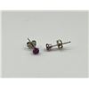 Image 3 : 10KT White Gold Natural Ruby (0.28ct) Earring, W/A $495.00. Ruby is the birthstone for July.