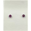 Image 4 : 10KT White Gold Natural Ruby (0.28ct) Earring, W/A $495.00. Ruby is the birthstone for July.