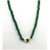 Image 2 : Natural Green Onyx (90.67ct) Bead Necklace, W/A $750.00.