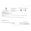 Image 5 : 14KT White Gold Natural Amethyst (0.80ct) Heart Earring, W/A $500.00.