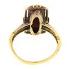Image 6 : Antique 10k Gold Bezel Rectangular Carved Hard Stone w/ Open Frame Cameo Ring