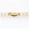 Image 7 : 3 Strand 4-4.5mm Cultured Pearl Necklace w/ 14k Yellow Gold Wide Filigree Clasp