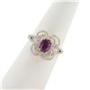 Image 3 : 1.29 ctw Purplish Pink KASHMIR Sapphire and 0.35 ctw Diamond 18K White and Yello