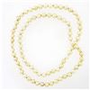 Image 3 : Classic 30" Long 8-8.5mm Round Cultured Pearl Single Strand Slip On Necklace