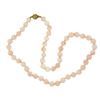 Image 3 : Vintage 16.5" 8.5mm Angel Skin Bead Coral Strand Necklace w/ 14k Gold Clasp