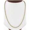 Vintage Unisex 18k Solid Two Tone Gold 18" 3.3mm Rope Chain Necklace
