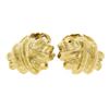 Henry Dunay 18k Yellow Gold Hammered Finish Infinity Love Knot Men's Cufflinks