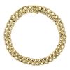 Image 4 : Italian UnoAErre Solid 14k Yellow Gold Wide Interlocking Link Statement Necklace