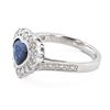 Image 2 : 1.85 ctw Heart Shaped Blue Sapphire and 0.67 ctw Diamond Platinum Ring (GIA CERT