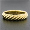 Image 2 : David Yurman 18K Yellow Gold 5mm Polished Braided Cable Stackable Band Ring