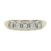 Image 4 : Estate 14K TT Gold 0.18 ctw Illusion Set Diamond Stackable Wedding Band Ring