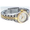 Image 4 : Rolex Ladies Two Tone 18K Quickset Sapphire Silver Diamond Datejust Wristwatch