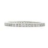 Image 7 : 14k White Gold .60 ctw Channel Set Round Diamond Eternity Stack Wedding Band Rin