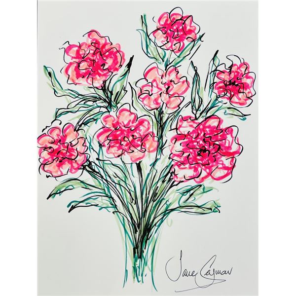 Jane SEYMOUR: Electric Pink Blooms for You