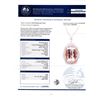 Image 4 : 59.80 ctw Morganite and 1.72 ctw Diamond 14K Rose and White Gold Pendant
