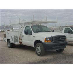 FORD F450 XL SUPER DUTY S/A UTILITY TRUCK, s/n 1FDXF46F31ED60881:
