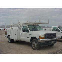 FORD F450 XL SUPER DUTY S/A UTILITY TRUCK, s/n 1FDXF46FX1ED49294: