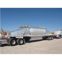BEALL "SILVER BULLET" BABDS-24-1 24 CY T/A ALUMINUM BOTTOM DUMP TRAILER, s/n 1BN2P4021YB005794: