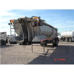 WESTERN 24CY T/A FRAMELESS ROUND BOTTOM END DUMP TRAILER, s/n 1W910322XPW172194: