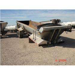 FRUEHAUF DRX-M2-32 24CY T/A FRAMELESS ROUND BOTTOM END DUMP TRAILER, s/n 1H4D03025MJ005701: