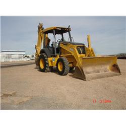 JOHN DEERE 410G 4 X 4 LOADER BACKHOE, s/n TO410GX960513: