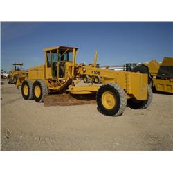 JOHN DEERE 670 MOTOR GRADER, s/n DH670BW525107: