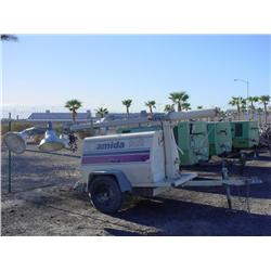 AMIDA AL4060D-4MH PORTABLE LIGHT PLANT, s/n 0112-73019: