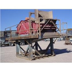 VELCO LPT VD-18 STATIONARY 6ft. X 12ft. SINGLE DECK DEWATERING SCREEN, s/n V0222004/V0192005: