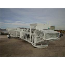 SILVER STATE 48in. X 100ft. PORTABLE RADIAL STACKING CONVEYOR, s/n N/A: